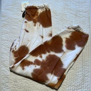 Urban Outfitters brown and tan tie dye sweatpants